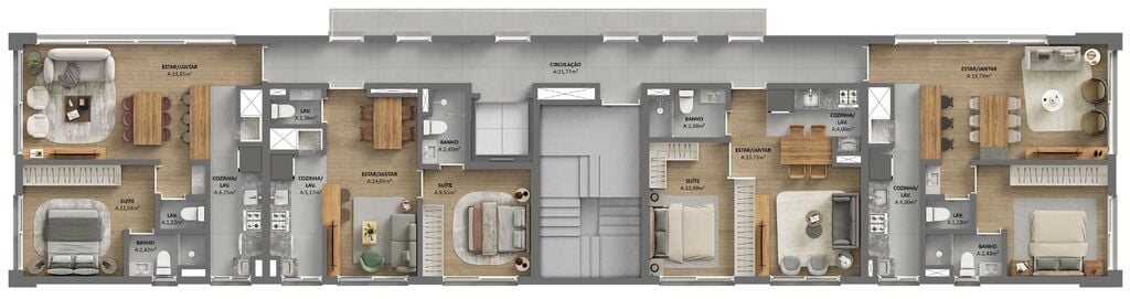 Apartamento, Rua Castro Alves, 1055