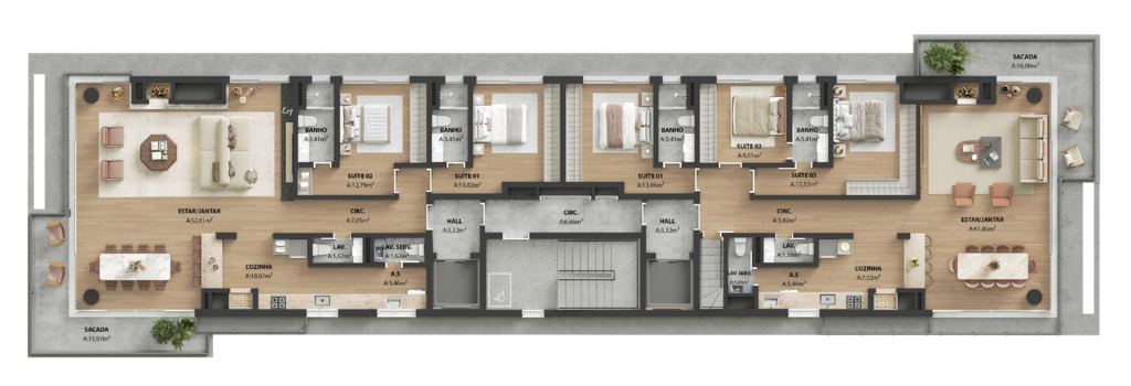 APARTAMENTO 3D no bairro Auxiliadora em Porto Alegre