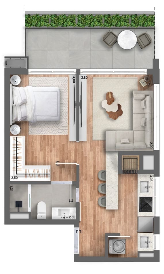 Apartamento, Av Nova York, 189