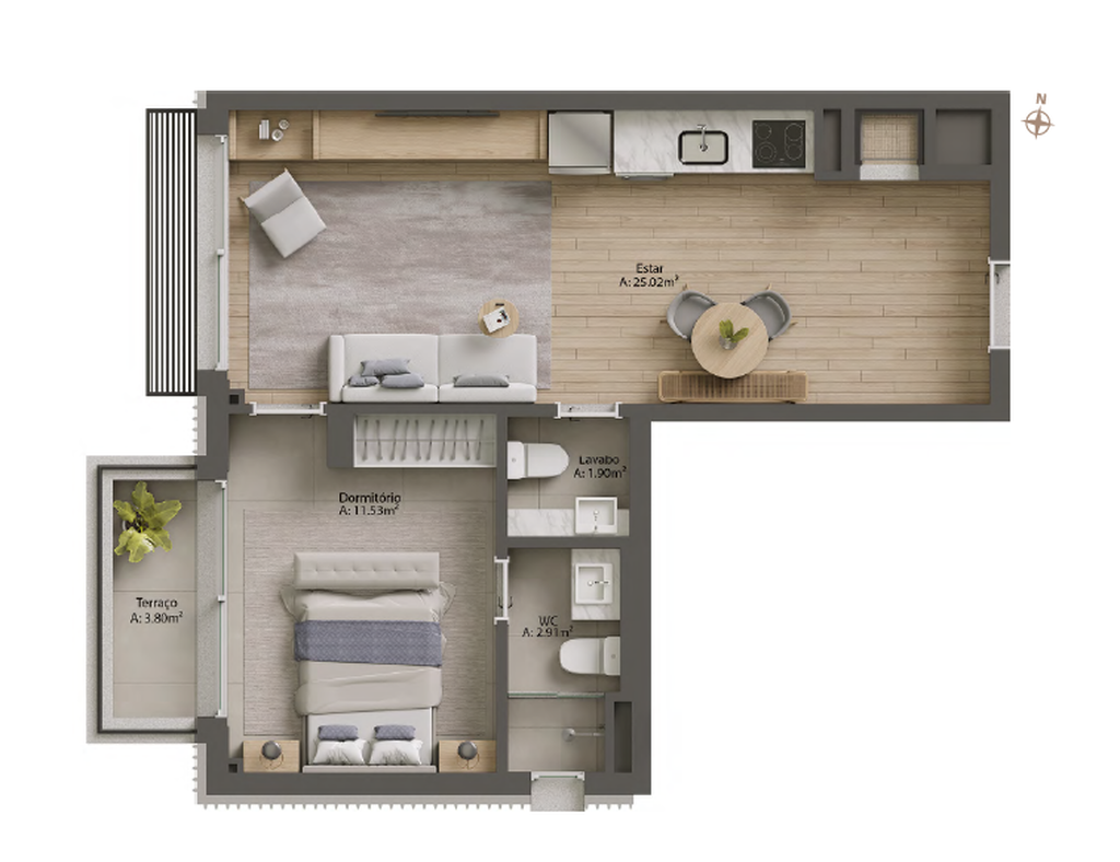 Apartamento, Rua Marquês do Pombal, 641