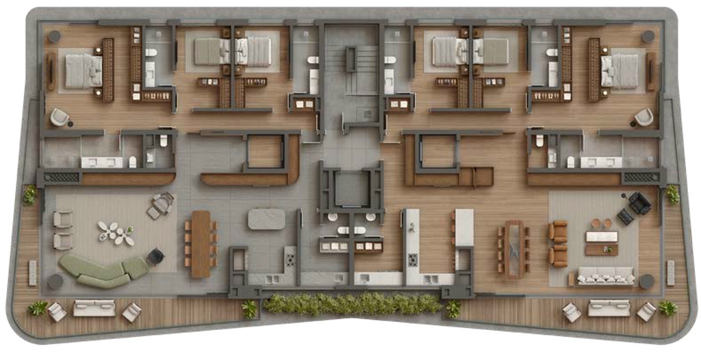 Apartamento, Rua Quintino Bocaiúva, 1482