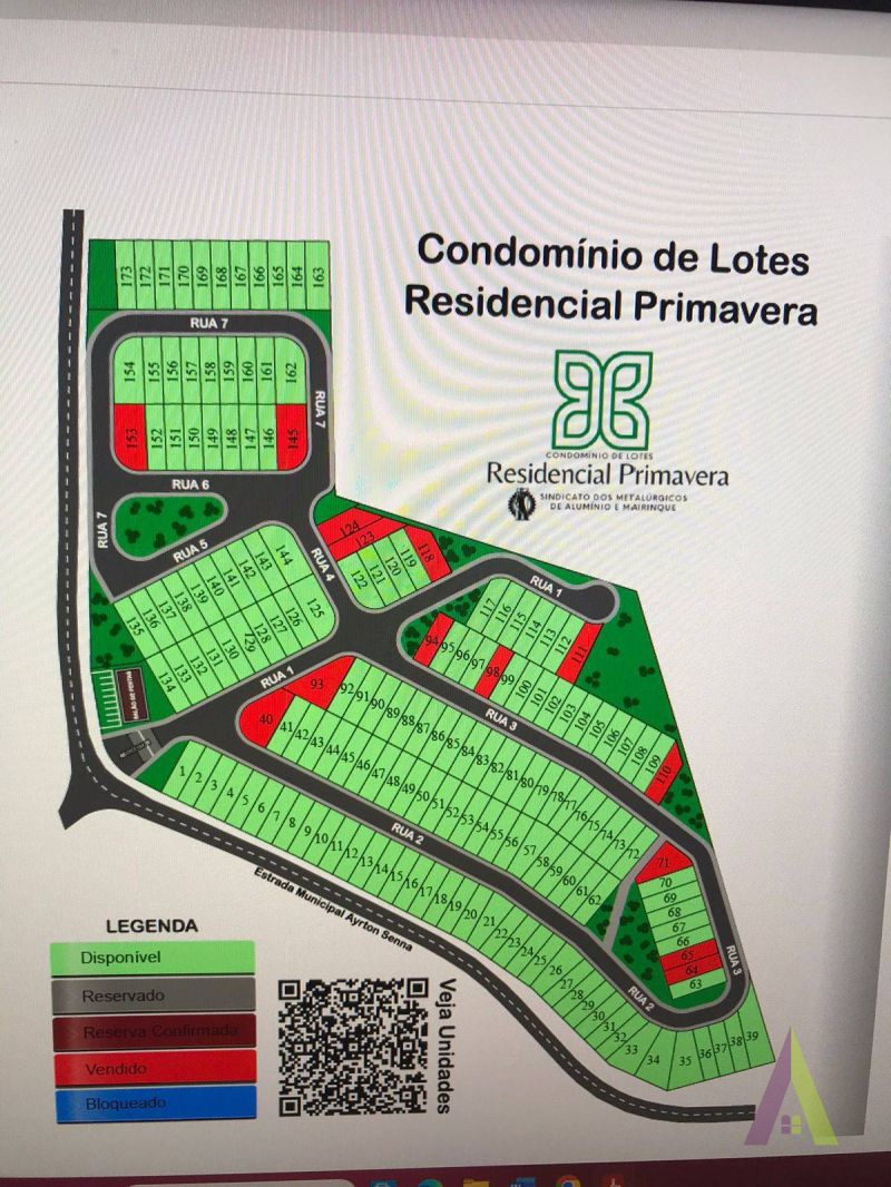 Terreno em CondomÃ­nio no bairro Chico Rosa em ALUMINIO