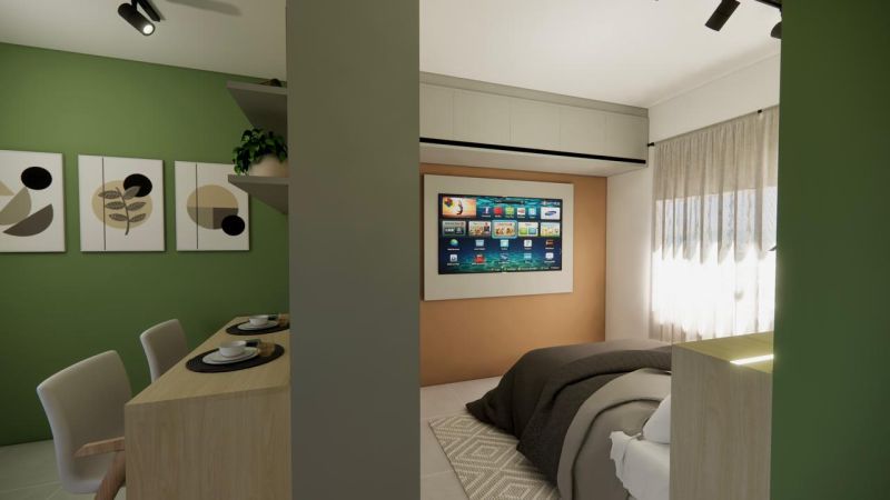 Apto 1 quarto  no bairro GETHAL em LAGES