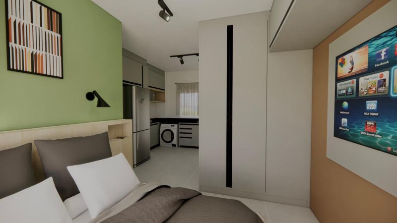 Apto 1 quarto  no bairro GETHAL em LAGES