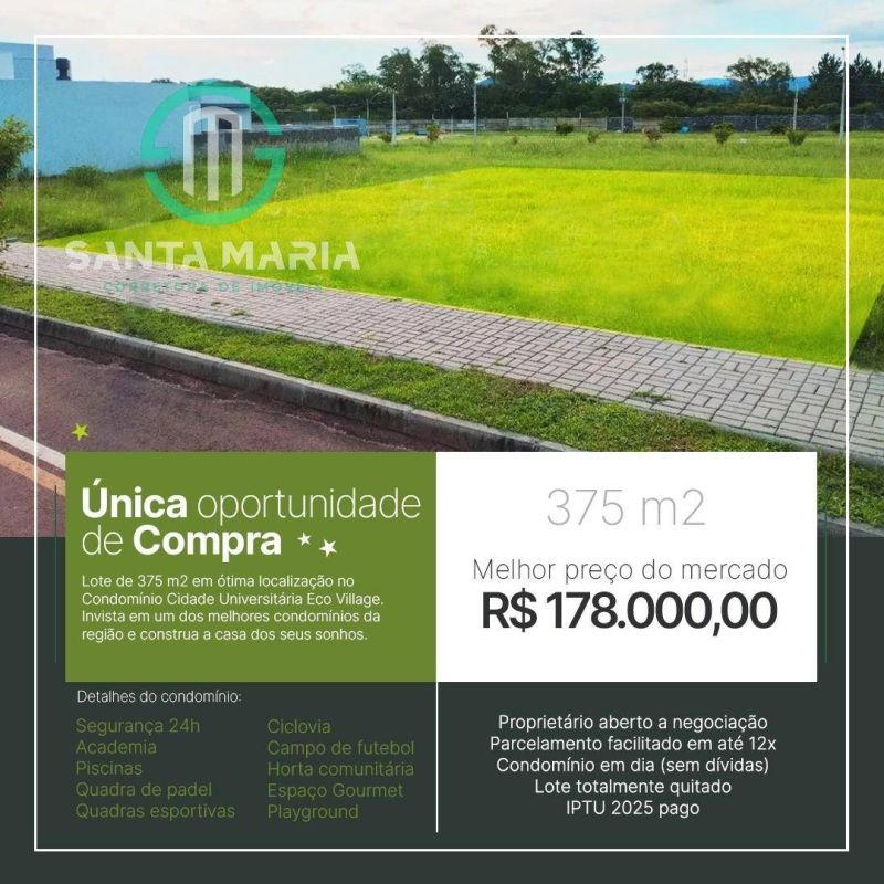 Terreno no bairro CAMOBI em SANTA MARIA