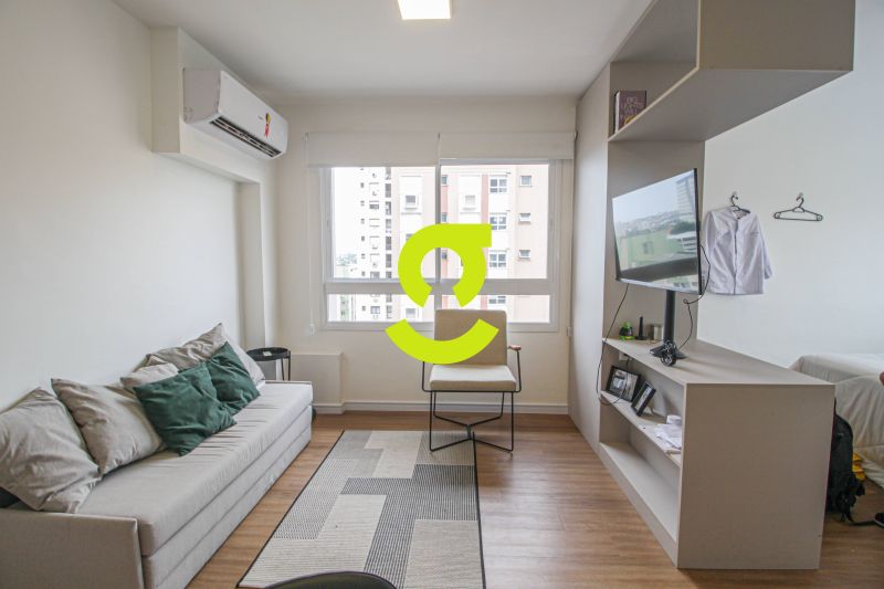 Excelente loft MOBILIADO, andar alto, 39m privativ...