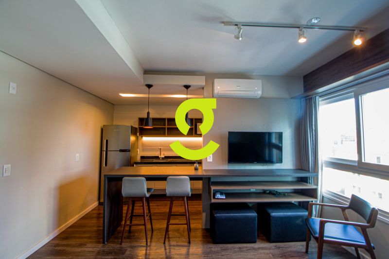Apto MOBILIADO, andar alto, 1 dorm e 1 vaga, infra...