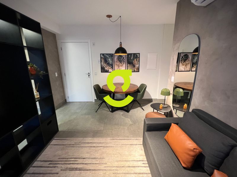 timo apto MOBILIADO, 48m, 1 dorm, ar condicionado...