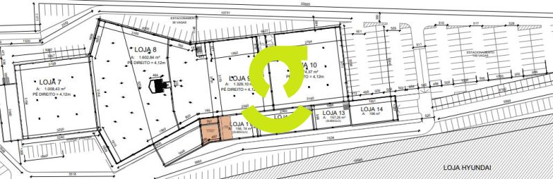 Loja Imponente com mais de 9000m, mais de 100 vag...