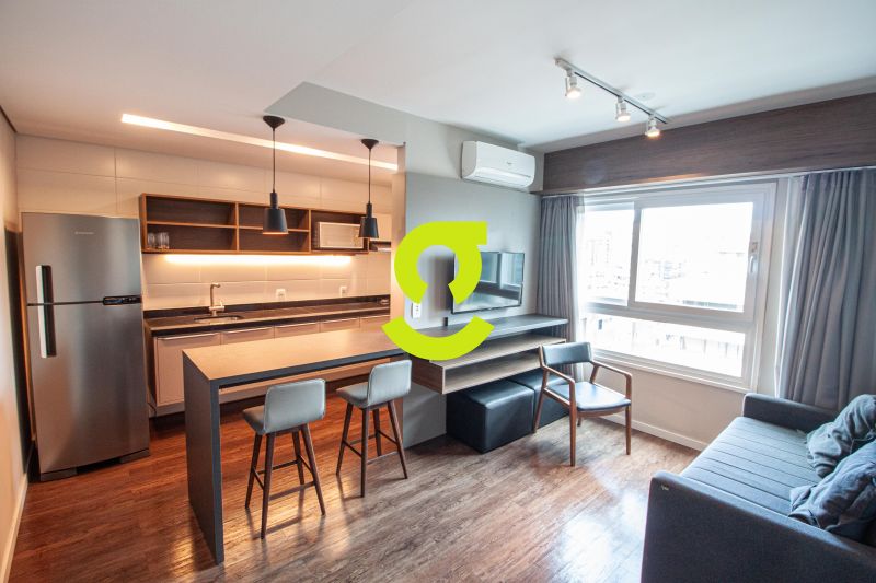 timo apto MOBILIADO, andar alto, ar condicionado,...