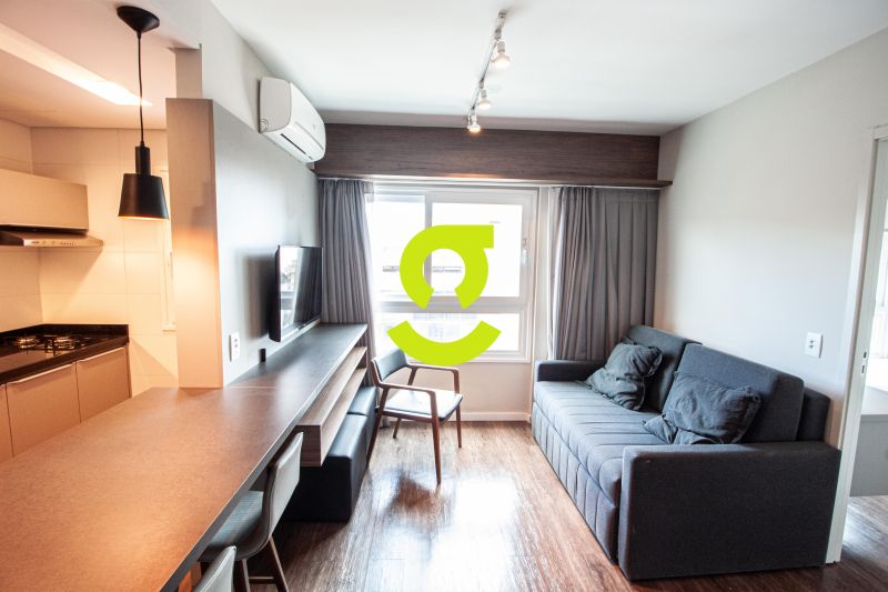 timo apto MOBILIADO, andar alto, ar condicionado,...