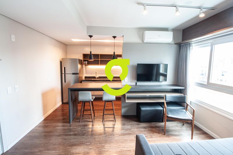 timo apto MOBILIADO, andar alto, ar condicionado,...