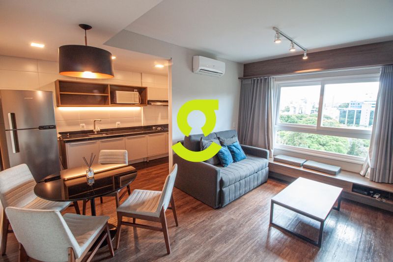 timo apto MOBILIADO, andar alto, ar condicionado,...