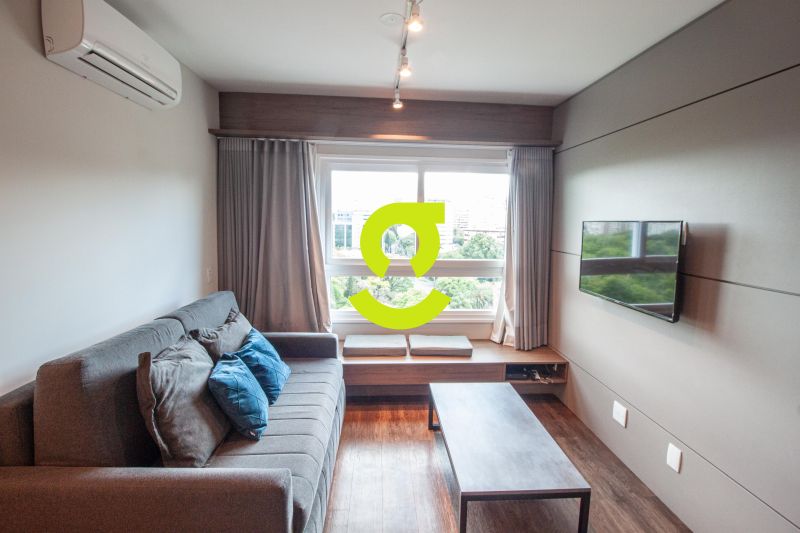 timo apto MOBILIADO, andar alto, ar condicionado,...