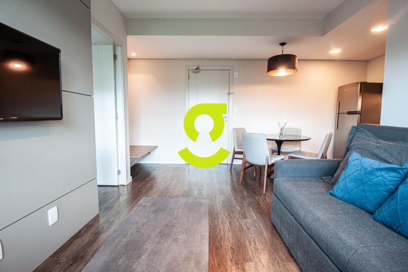 timo apto MOBILIADO, andar alto, ar condicionado,...