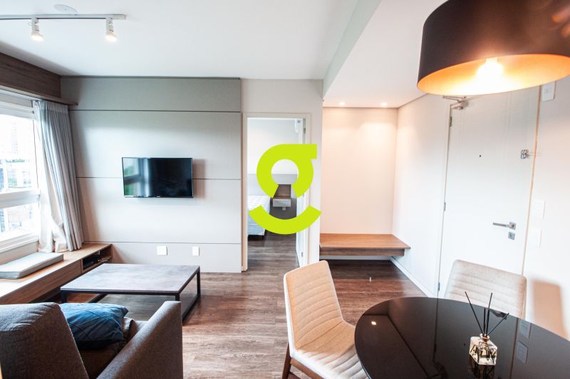 timo apto MOBILIADO, andar alto, ar condicionado,...