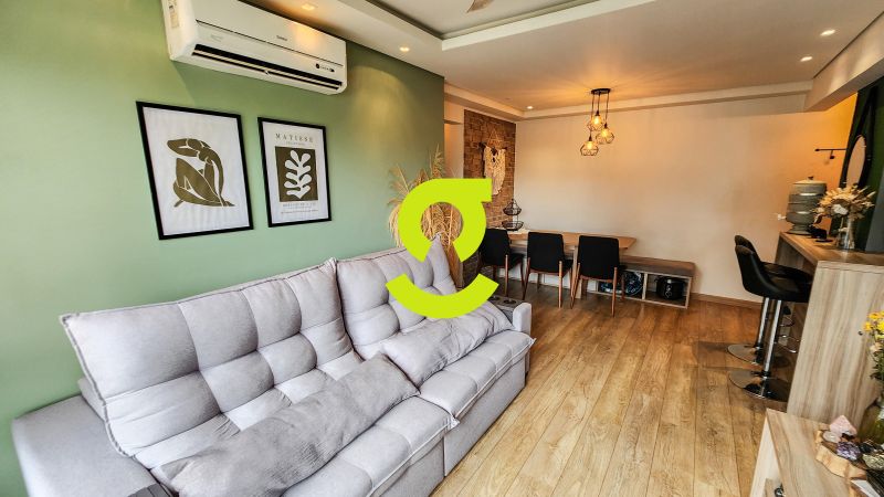 timo apartamento semi mobiliado, 64m priv, churra...