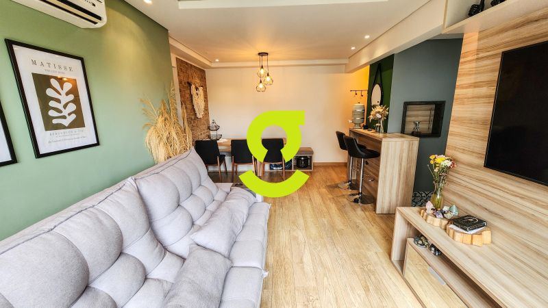 timo apartamento semi mobiliado, 64m priv, churra...