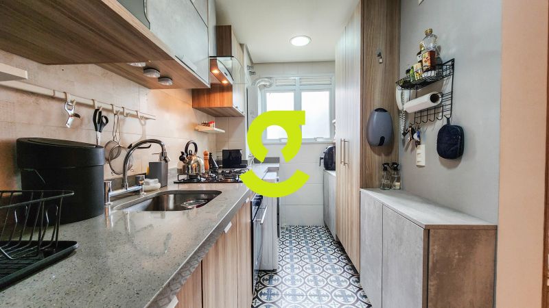 timo apartamento semi mobiliado, 64m priv, churra...