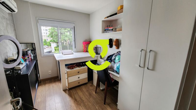 timo apartamento semi mobiliado, 64m priv, churra...