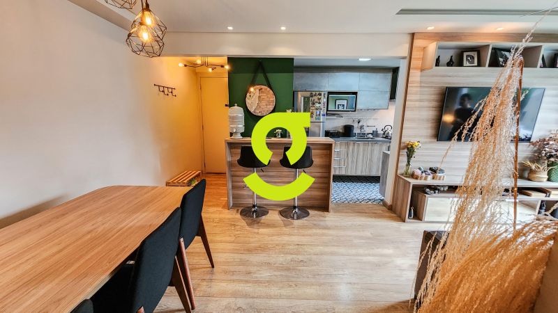 timo apartamento semi mobiliado, 64m priv, churra...