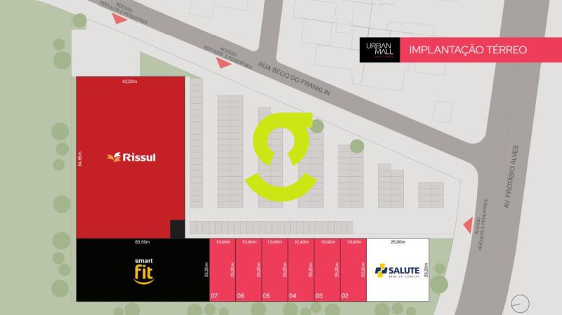 LOJA COMERCIAL DE 250m NO URBAN MALL PROTSIO ALV...