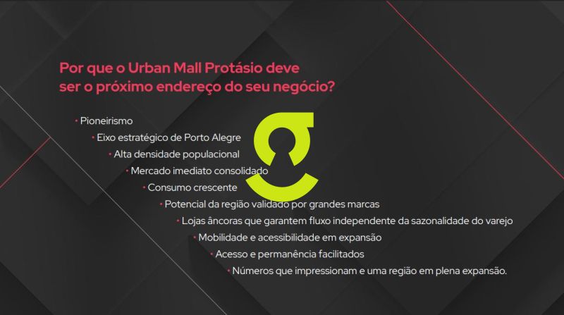 LOJA COMERCIAL DE 315m NO URBAN MALL PROTSIO ALV...