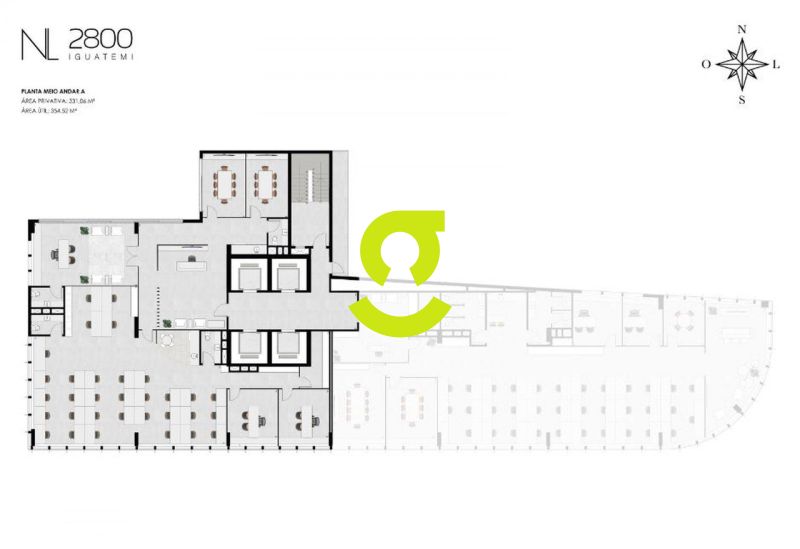 Meia laje corporativa no NL 2800 - presen�a que im...