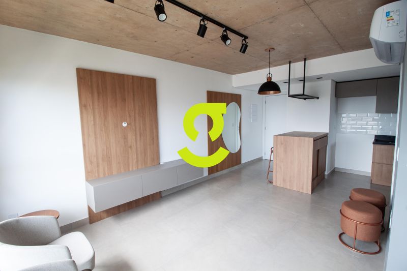 �timo apto NOVO, 45m priv, andar alto, semi mobili...