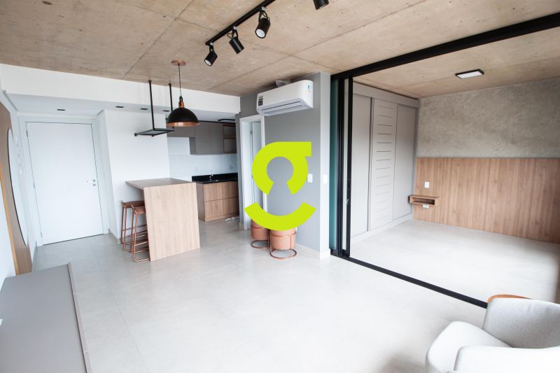 �timo apto NOVO, 45m priv, andar alto, semi mobili...