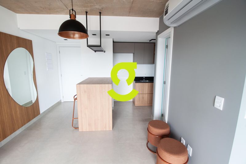 �timo apto NOVO, 45m priv, andar alto, semi mobili...