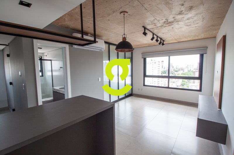 �timo apto NOVO, 45m priv, andar alto, semi mobili...