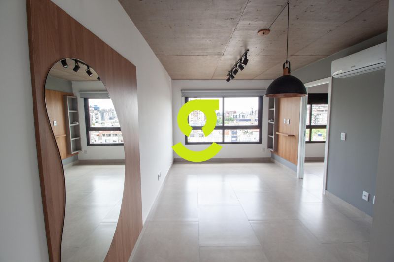 �timo apto NOVO, 45m priv, andar alto, semi mobili...