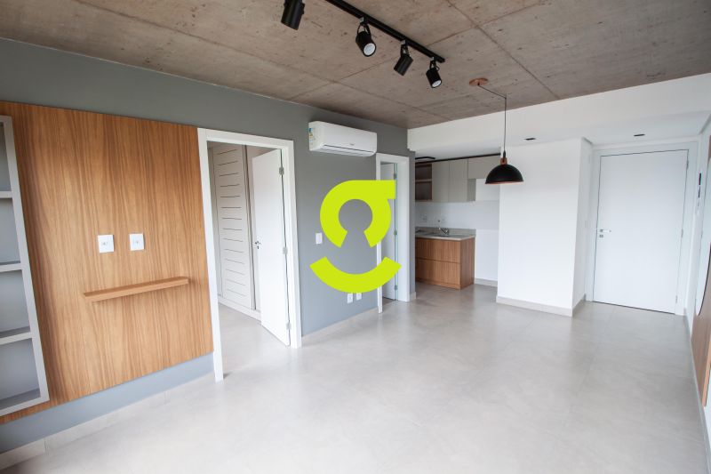 �timo apto NOVO, 45m priv, andar alto, semi mobili...