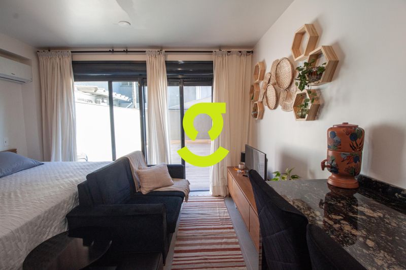 �timo loft MOBILIADO, com terra�o privativo, vaga ...