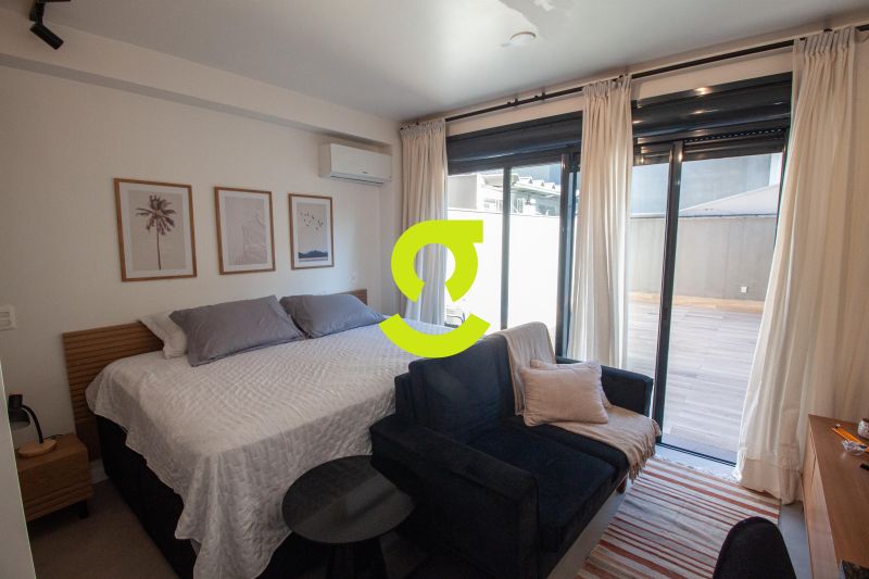 �timo loft MOBILIADO, com terra�o privativo, vaga ...