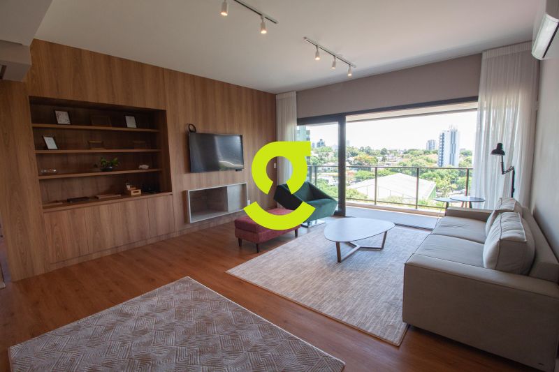 Espetacular apto MOBILIADO, 154m priv, sacada para...