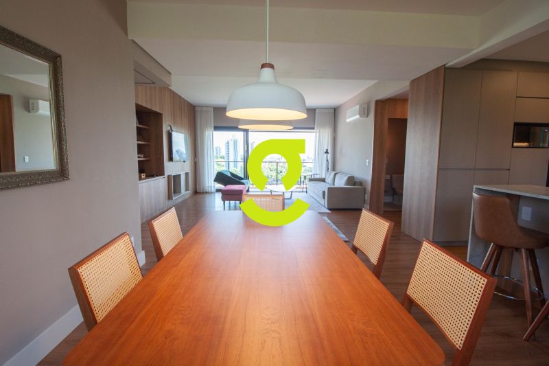 Espetacular apto MOBILIADO, 154m priv, sacada para...