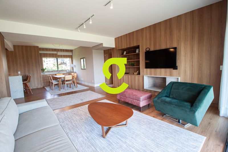 Espetacular apto MOBILIADO, 154m priv, sacada para...