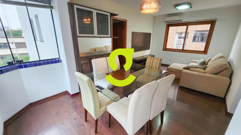 Apto MOBILIADO, 3 Dorm, ar em todo ambientes, saca...