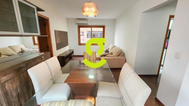 Apto MOBILIADO, 3 Dorm, ar em todo ambientes, saca...