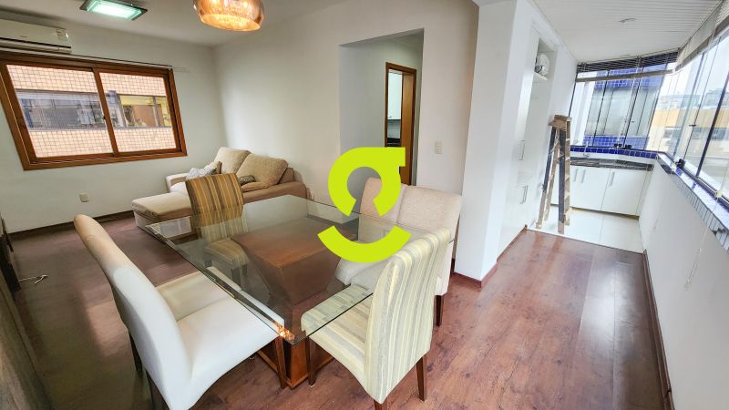 Apto MOBILIADO, 3 Dorm, ar em todo ambientes, saca...