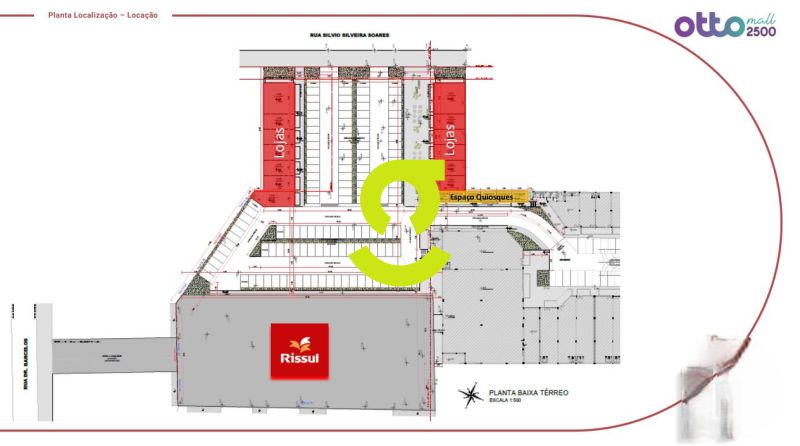 Loja 126m� no Otto 2500 Shopping - Frente para Ave...