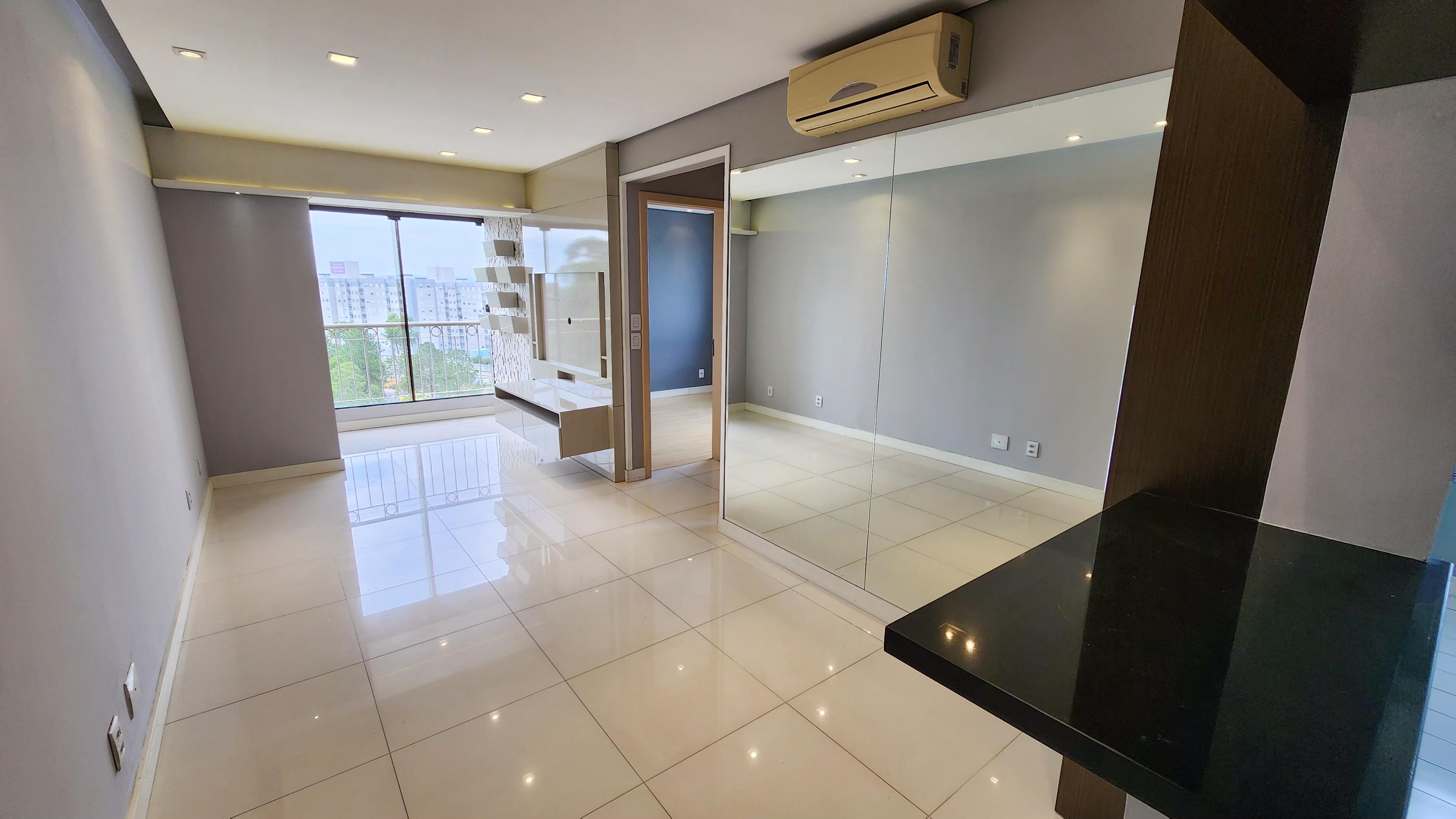 �timo apto, semi mobiliado, andar alto, ar condici...