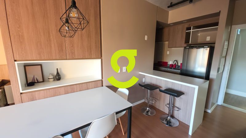�timo loft MOBILIADO, andar alto, linda vista da c...