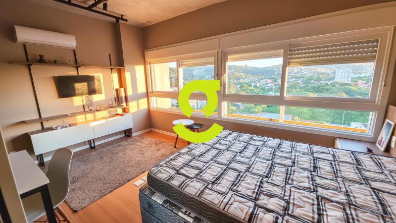 �timo loft MOBILIADO, andar alto, linda vista da c...