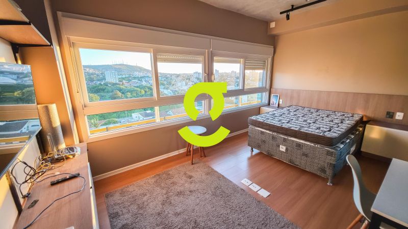 �timo loft MOBILIADO, andar alto, linda vista da c...