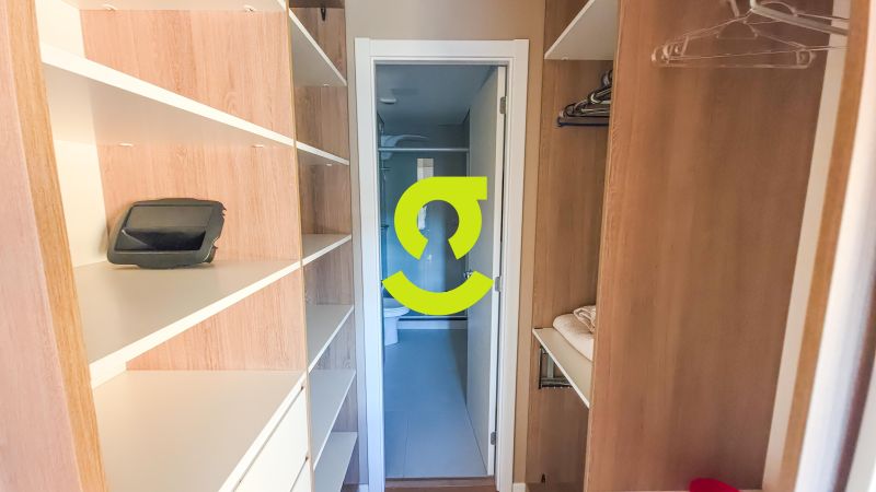 �timo loft MOBILIADO, andar alto, linda vista da c...