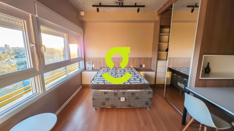 �timo loft MOBILIADO, andar alto, linda vista da c...