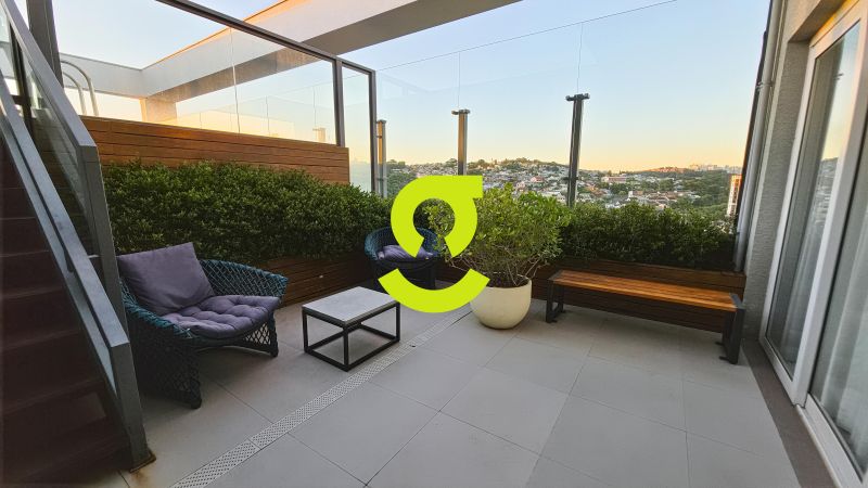 �timo loft MOBILIADO, andar alto, linda vista da c...